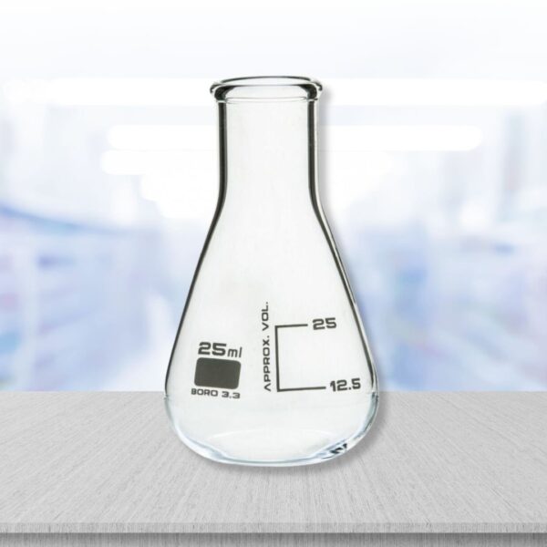 Borosilicate Conical / Erlenmeyer Flask (25 ML)