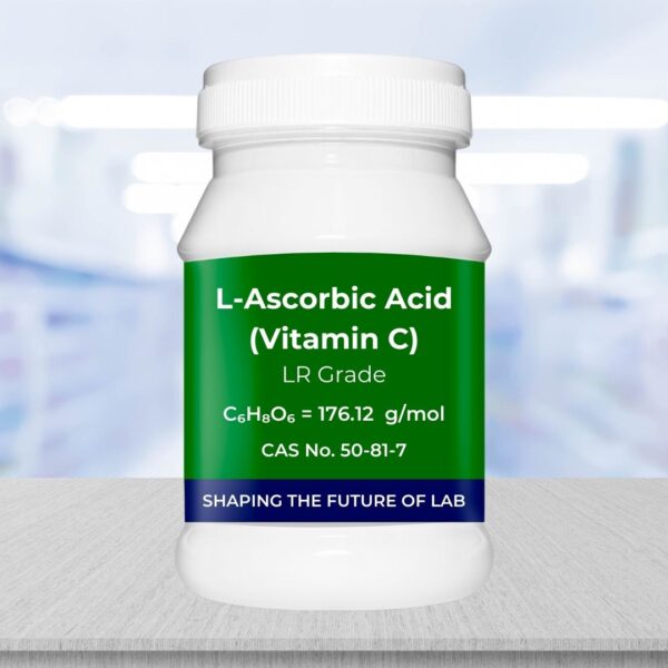 L-Ascorbic Acid (Vitamin C) LR Grade – 100 gm | CAS RN 50-81-7