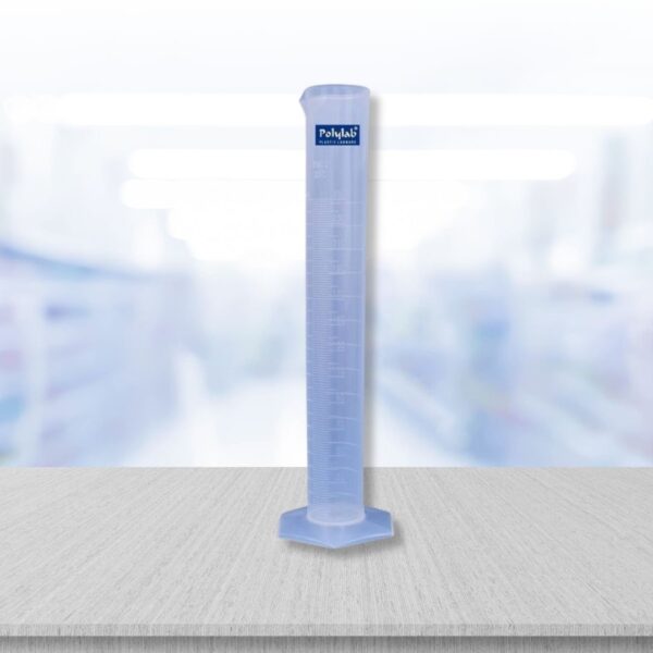 Plastic Measuring Cylinder – Hexagonal Base / 250 ml