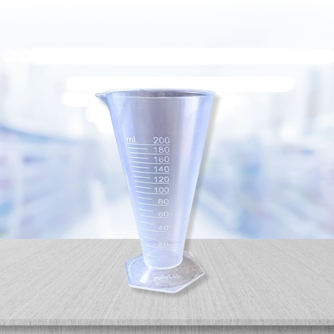 Conical Measure 200 Ml Laboratory Hub Conical Measure 200 Ml Laboratory Hub